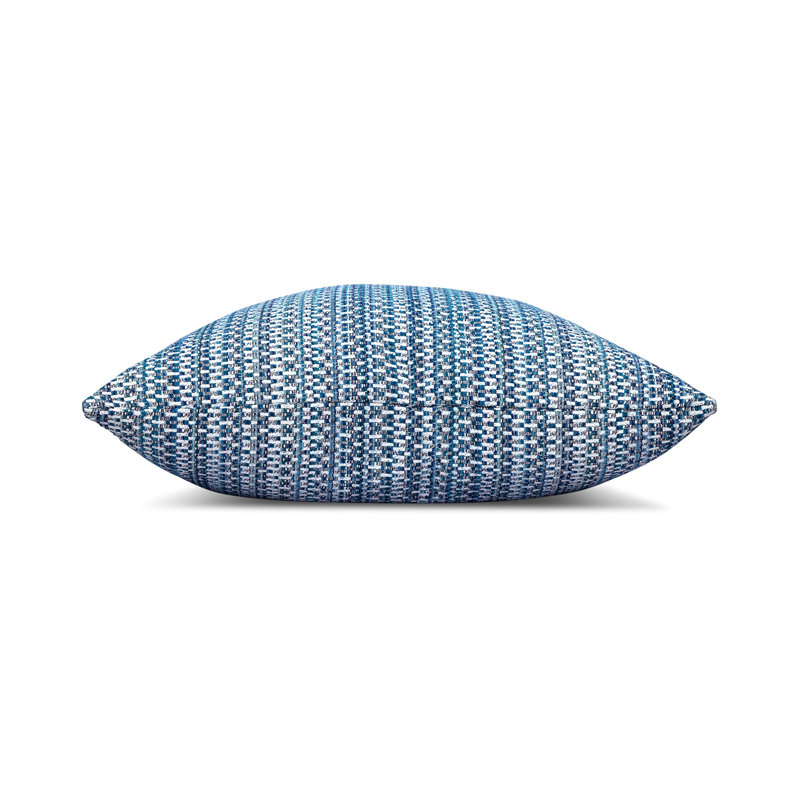 Kaleidoscope Indoor/Outdoor Pillow Cover & Insert, 22" x 22", Midnight, Square