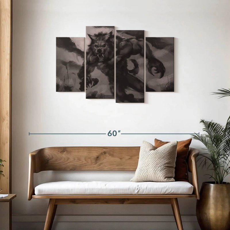 Kelan Werewolf, 27" H x 43" W