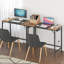 Metal Base Computer Desk with Power Outlet