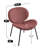 Mid-century Modern  Chair Single Side Chair Tripod,orange Fabric Lounge Chair In Walnut Finish Comfortable Backrest,orange-87358023