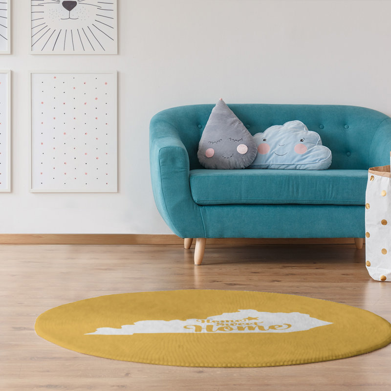 Tapis en poly-chenille lexington à la maison, Rond 5 pi