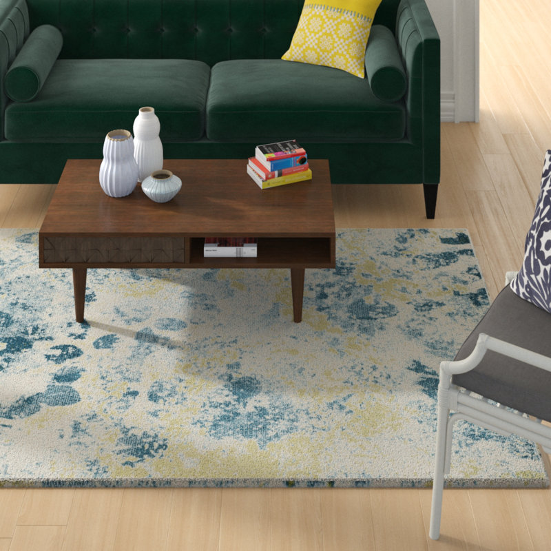Seyler Performance Abstract Rug, Rectangle 5'3" x 7'6"