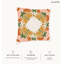 Housse de coussin floral en polyester