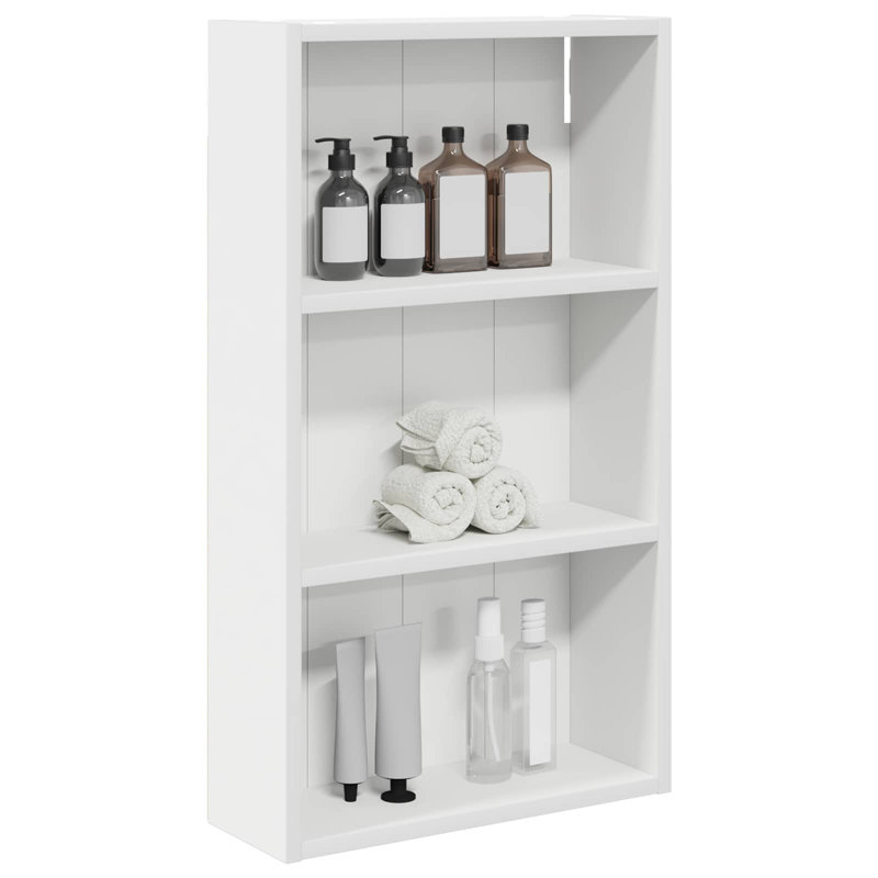 Wall Mounted Required Bathroom Cabinet, White, 70cm H x 40cm W x 14cm D