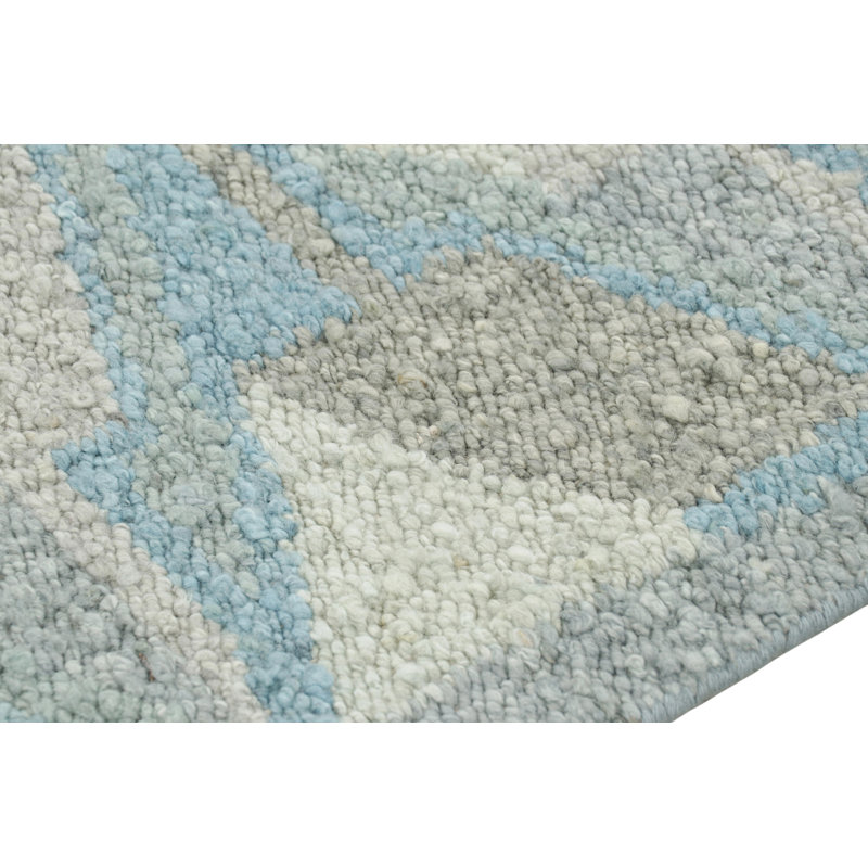 Scandinavian Wool Geometric Area Rug, Rectangle 14' x 20'