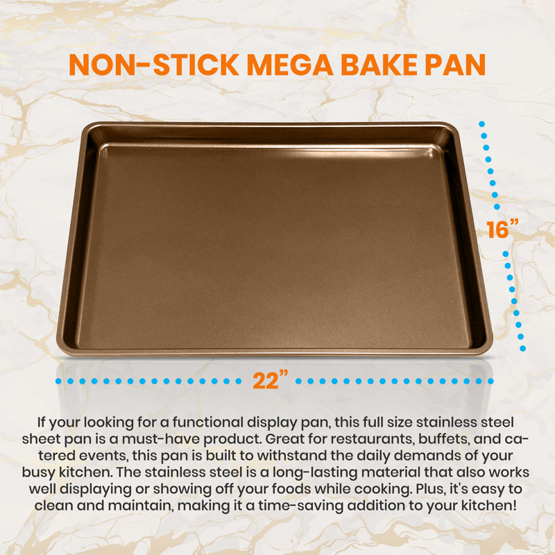 NutriChef Non-Stick Steel Cookie Sheet