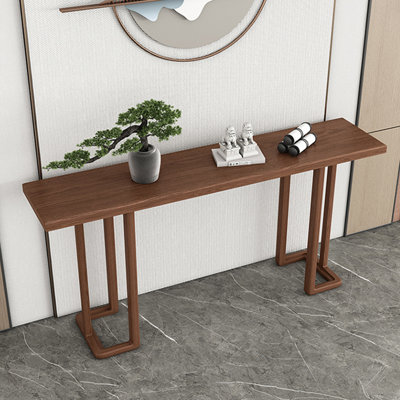 Console brune de style chinois simple