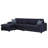 Birkley L-Shaped Upholstered Sectional, Blue(LHF)-652459709-652459708