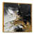 Toile avec cadre flottant or