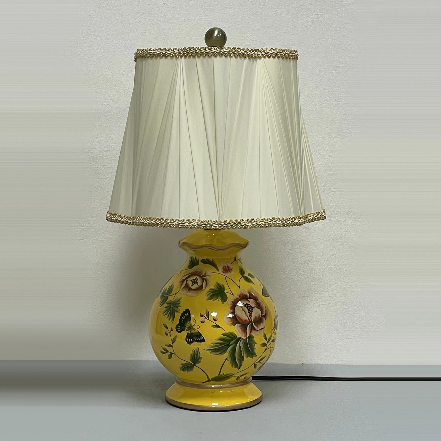 Canora Grey European Ceramic Table Lamp Bedroom Living Room Bedside ...