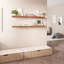  Tablettes murales flottantes Miami, tablettes murales en bois 48 pouces-128803165-111448275