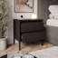 53.5cm W Steel Bedside Table
