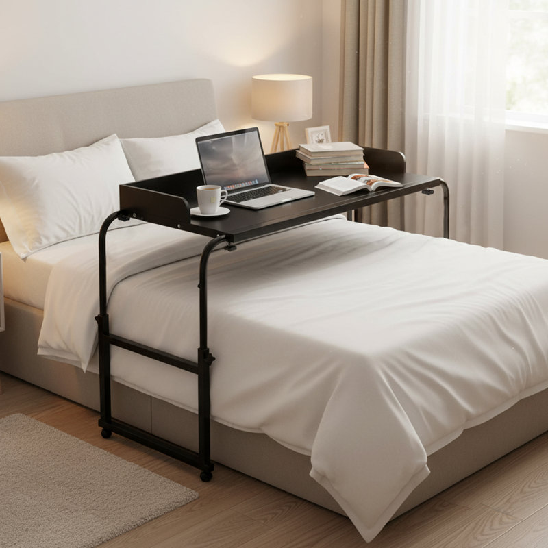 Height & Length Adjustable Over Bed Bedside Desk