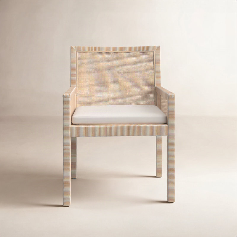 Tenerife Upholstered Armchair, Oak