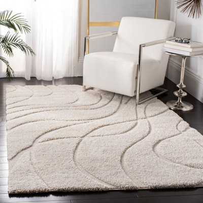 Reidy Machine Woven Polypropylene Beige Rug