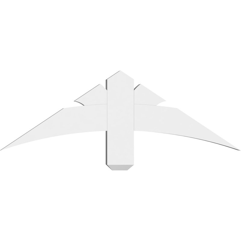 Support pour pignon Davenport, H 12 po x l 36 po (pas: 8/12), P 2 po x F 4 po, PVC