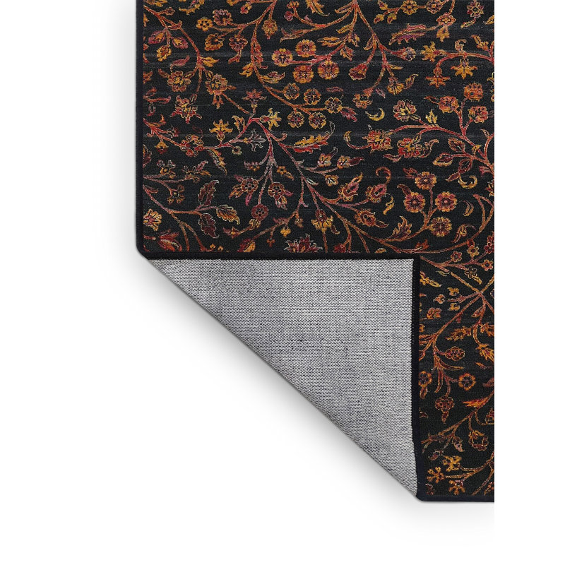 Tapis oriental multicolore tissé à la machine Oriental, Tapis de couloir 2 pi x 5 pi