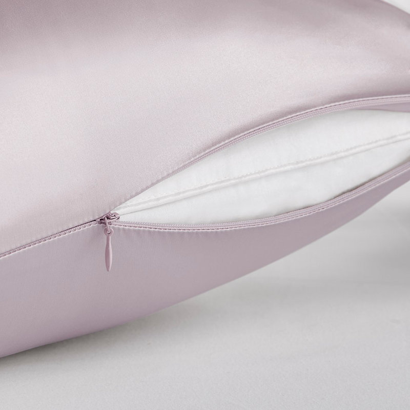 Gracie Mills Mirabel Solid Silk 100% Mulberry Single Pillowcase, Pink