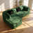 Everette 74" W x 34.2" D x 36.6" H Modular Contrast Teddy Sectional Sofa