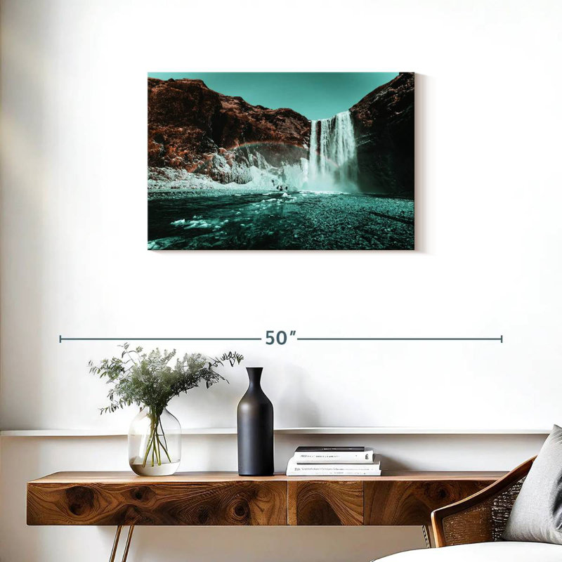 Ravi Waterfall Rainbow Retro Pop, 20" H x 30" W