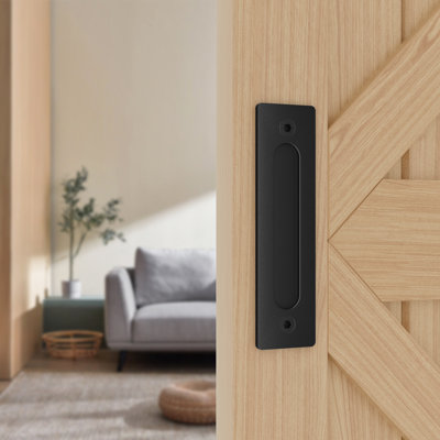 Heavy Duty Modern Sliding Barn Door Invisible Handle,Sliding Barn Door Finger Pull Handle