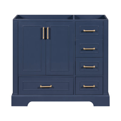 【Meuble-lavabo non inclus, meuble-lavabo de base seulement Van Meuble-lavabo traditionnel de 36 po