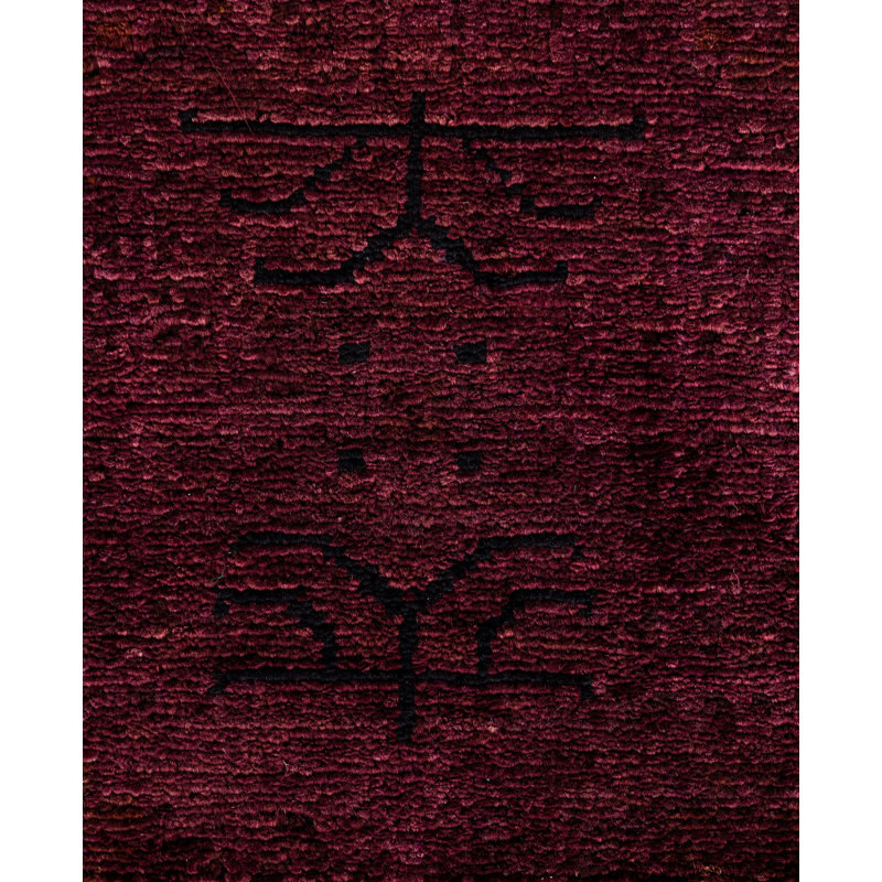 Overdyed One-of-a-Kind 3' 1" X 10' 1" Hand Knotted Area Rug