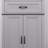 Grey Bathroom Cabinet With Multifunctional Storage Space, With Sliding Drawers And Adjustable Shelves