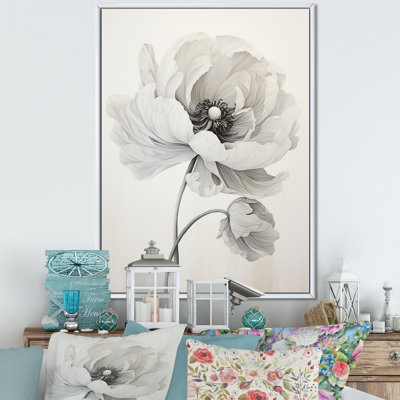Rêves de renoncules rétro sur toile