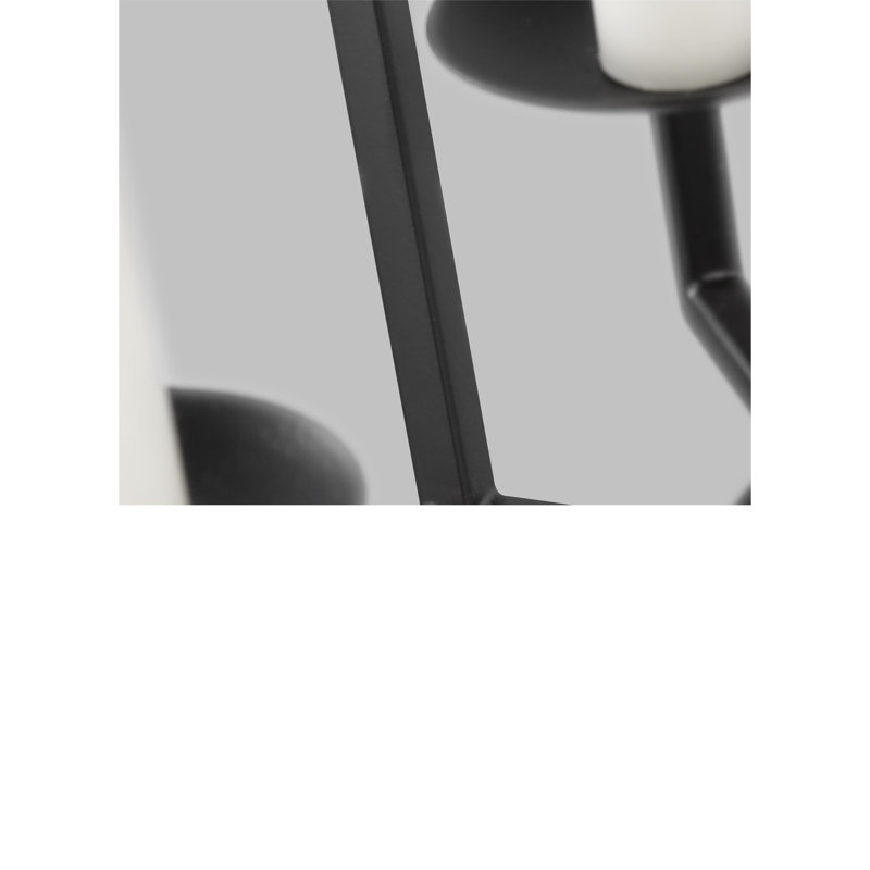 Dianna 4 - Light Chandelier, Matte Black, 24.4"H x 17"W x 17"D, No 