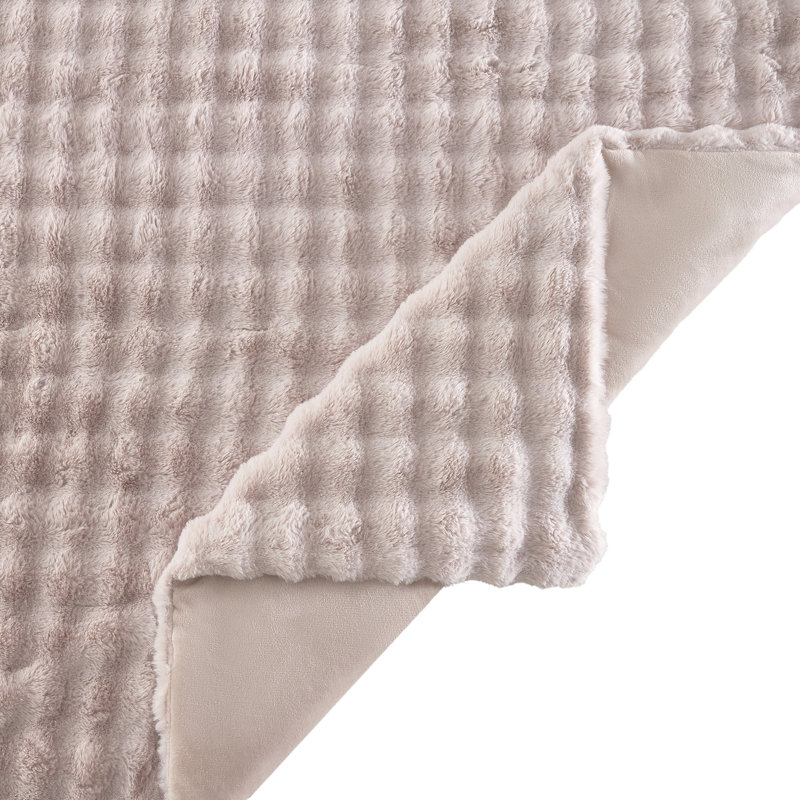 Ensemble d'édredon Cottontail, Grand et 2 taies décoratives standard, Crème
