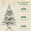 Arbre de Noël artificiel 7,5 pi avec 400 lumières DEL - 1050 branches pliables pour un décor de Noël personnalisé