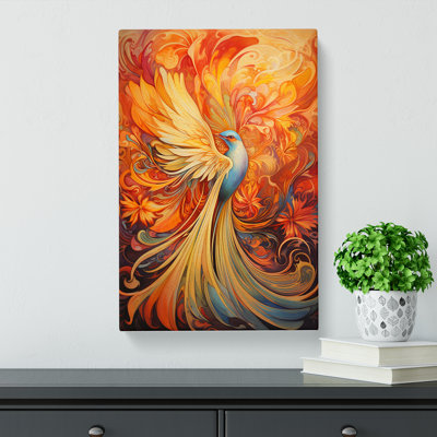 Bird Of Paradise Nouveau - Wrapped Canvas
