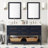 60" Robertson Double Bathroom Vanity Set with Rectangular Undermount Sinks-75247372-49568505-75247368