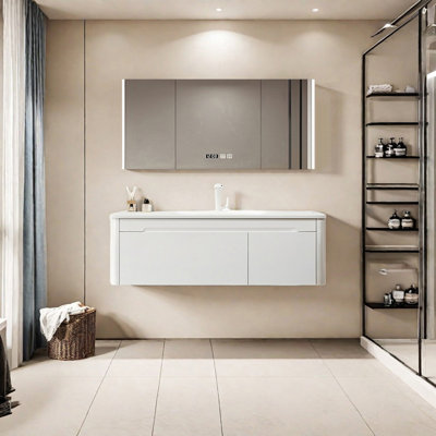 Modern minimalist style bathroom cabinet