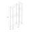 Shawnee 41 " Rolling Clothing Rack-1306259905