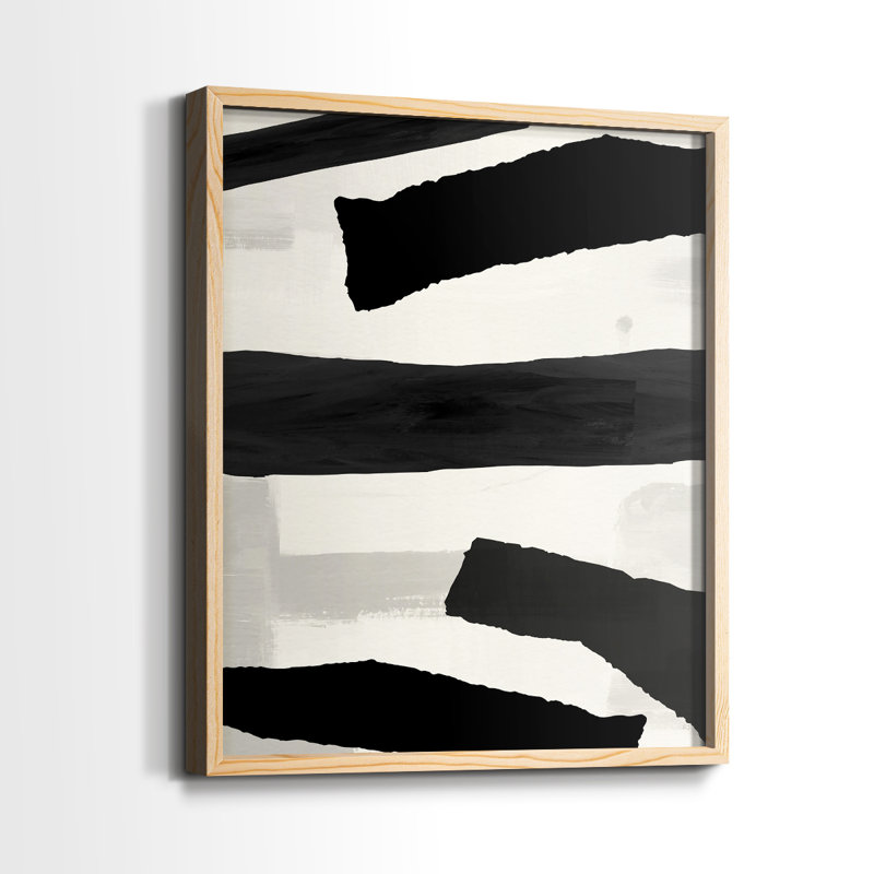 Mountain Paths I Framed Print - Solid Wood, 11" H x 9" W, Natural