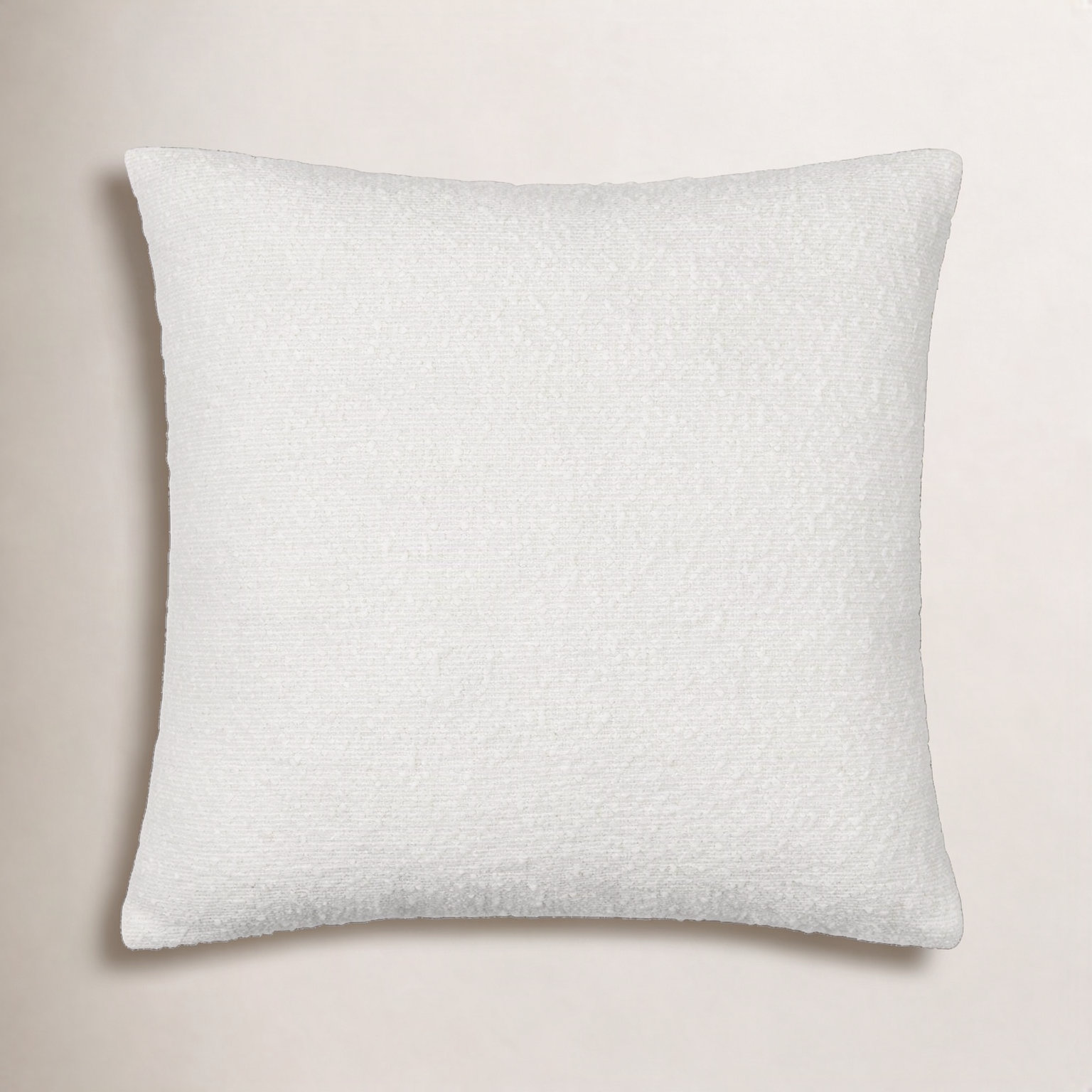 Amalfi Pillow Cover, Square 20", White, Polyester/Polyfill