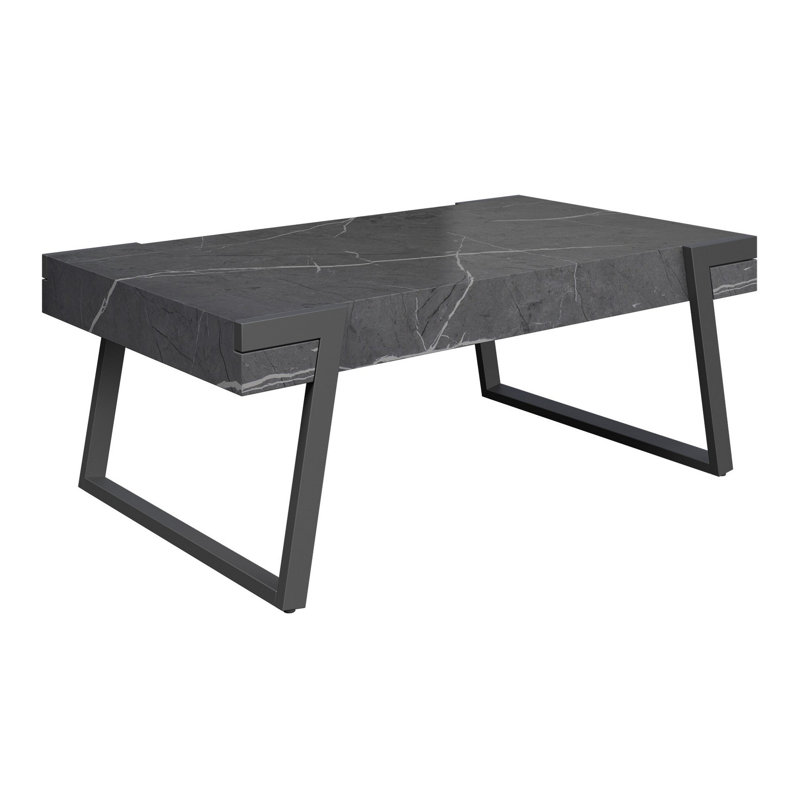 Grey Marble Effect Coffee Table