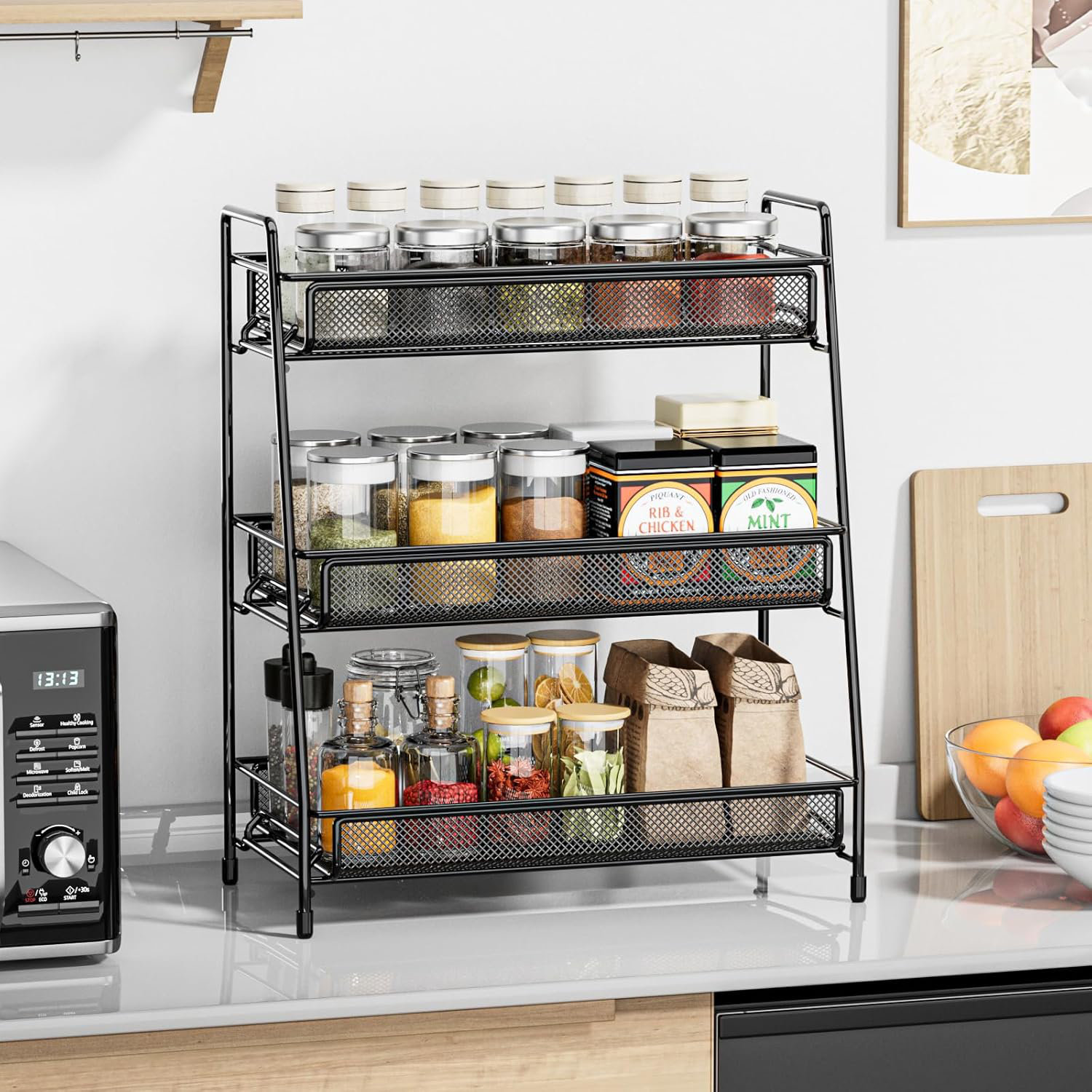 Trent Austin Design® Three Layer Countertop Spice Rack | Wayfair