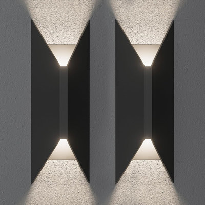 LED Outdoor Up Down Wall Lights,14 Inch Exterior W...