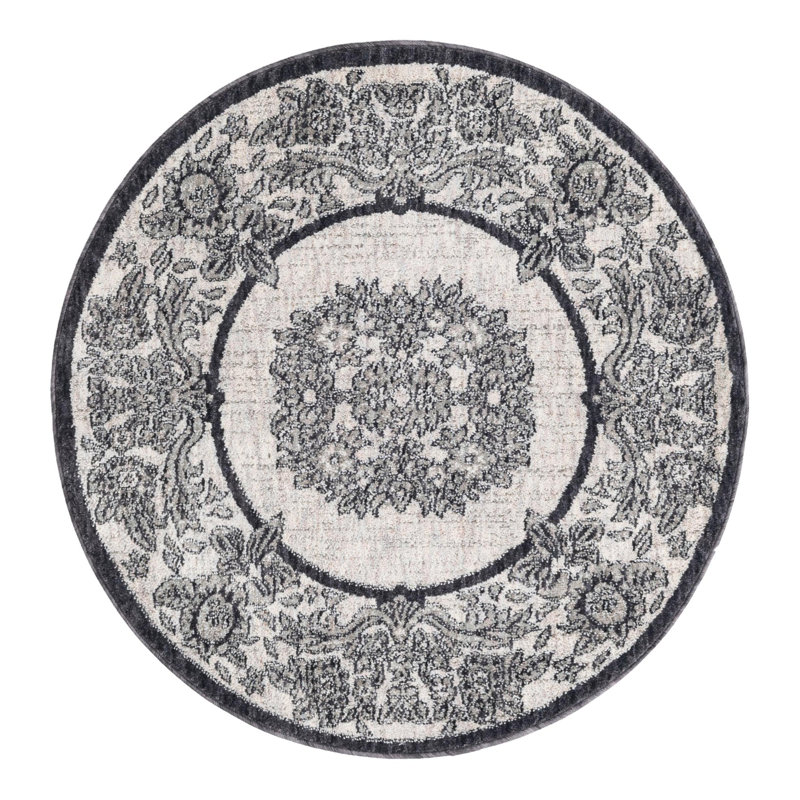 Policarpio Oriental Indoor Rug, Round 3'3"