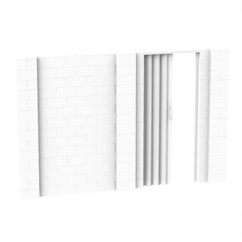Ensemble mural bloc géant, Blanc, 132"