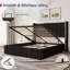 Modern Upholstered Storage Bed With Hydraulic Lift-Up Storage-132043111-132043113