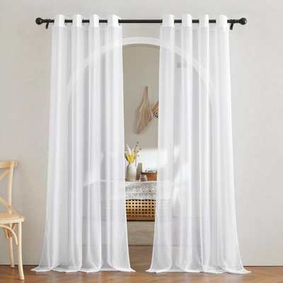 Rideaux de fenêtre transparents avec œillets NICETtown