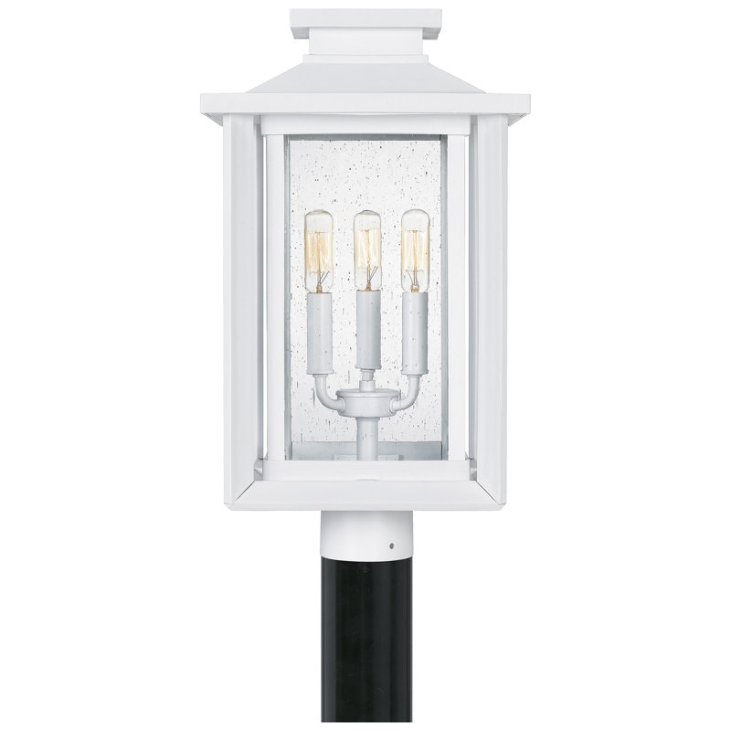 Armonk Stained Glass Lantern Head Post Lantern