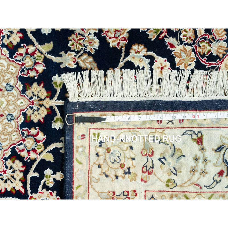 Buskager One-of-a-Kind Rectangle 4'3" X 6'3" New Age Wool Area Rug Blue