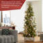 Sapin de Noël mince pré-éclairé-905069795
