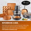 Ensemble de batterie de cuisine et de cuisson antiadhésif de 20 articles avec poignées Stay Cool allant au four et au lave-vaisselle Gotham Steel-50929809