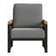 Fauteuil d'appoint Naru gris
